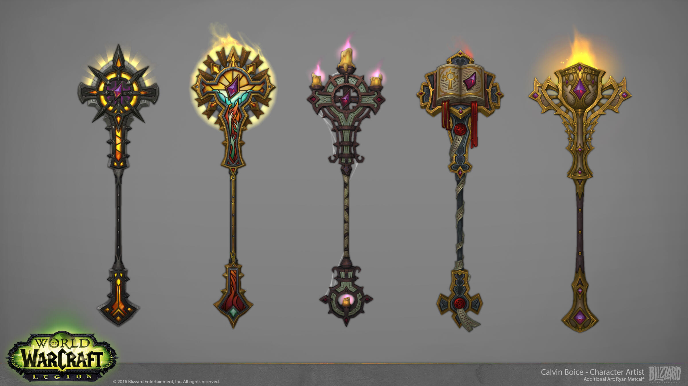 Priest staves.